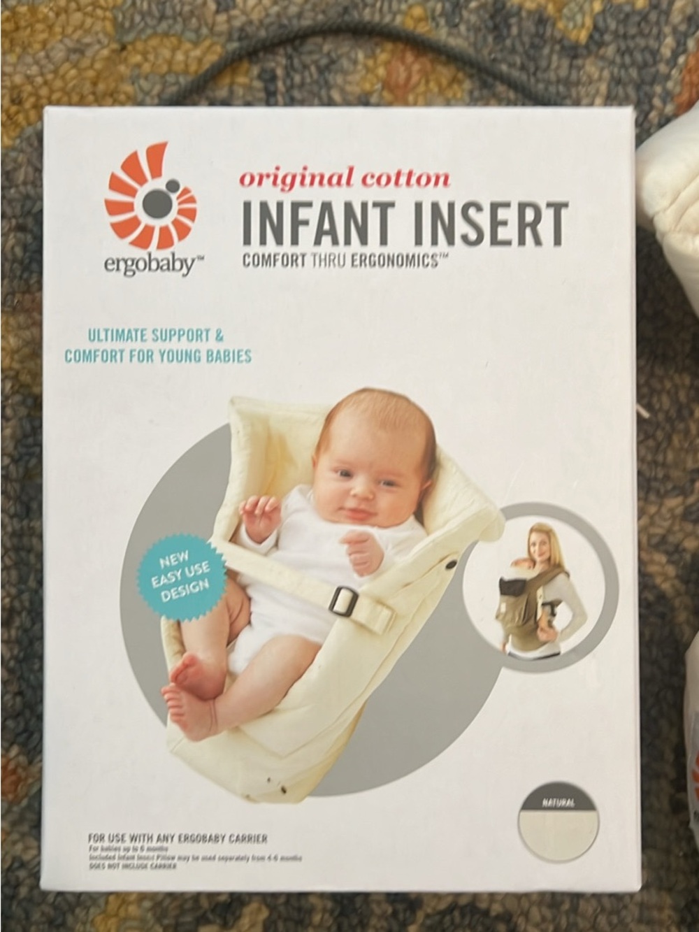 Ergobaby Original Cotton Infant Insert - Natural Cream